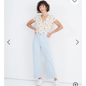 Tall Slim Emmett Wide-Leg Crop Pants in Speckle